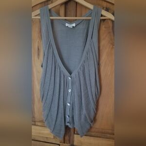 Loft gray sleeveless vest